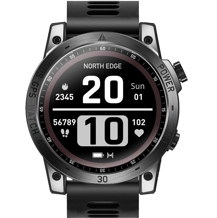 Смарт-часы North Edge CrossFit GPS Black (6011) - фото 2