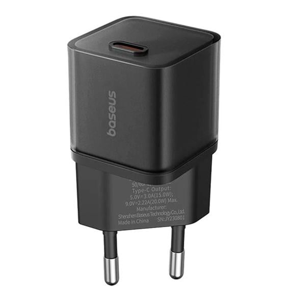 Зарядний пристрій мережевий BASEUS GaN5S Fast Charger Type-C 20W Black (P10162503113-00) Зарядний пристрій мережевий BASEUS GaN5S Fast Charger Type-C 20W Black (P10162503113-00)