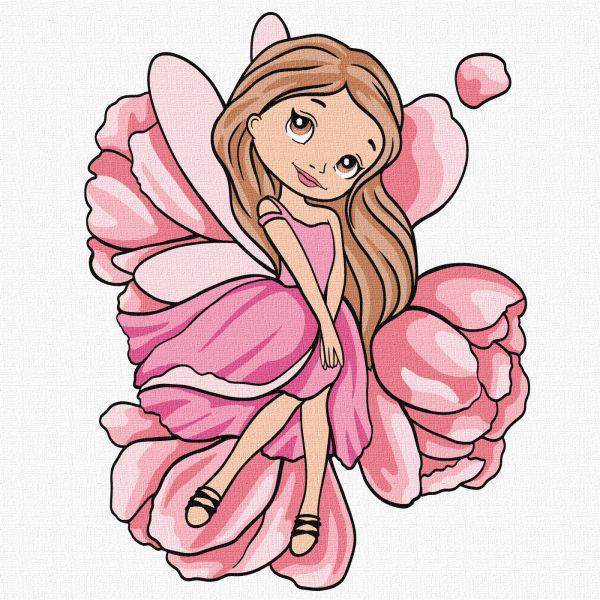 Картина по номерам Идейка Застенчивая волшебница 25х25 см (Id-KHO6151)