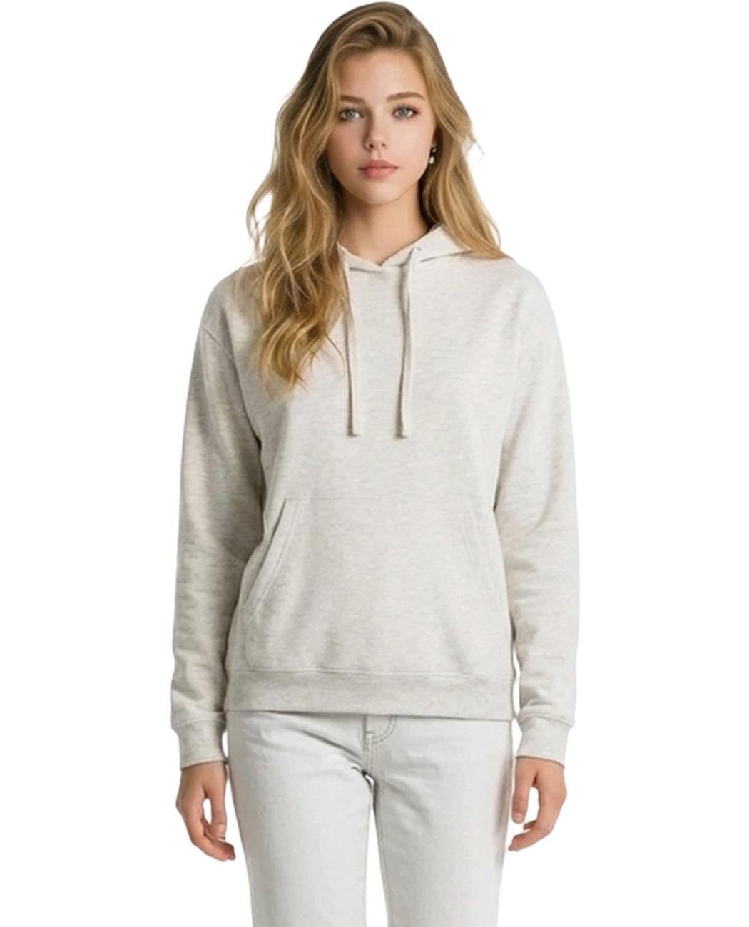 Худи женское оверсайз Slazenger Leisure 66405802 тонкое 2XL Светло-серый (2664058024708)