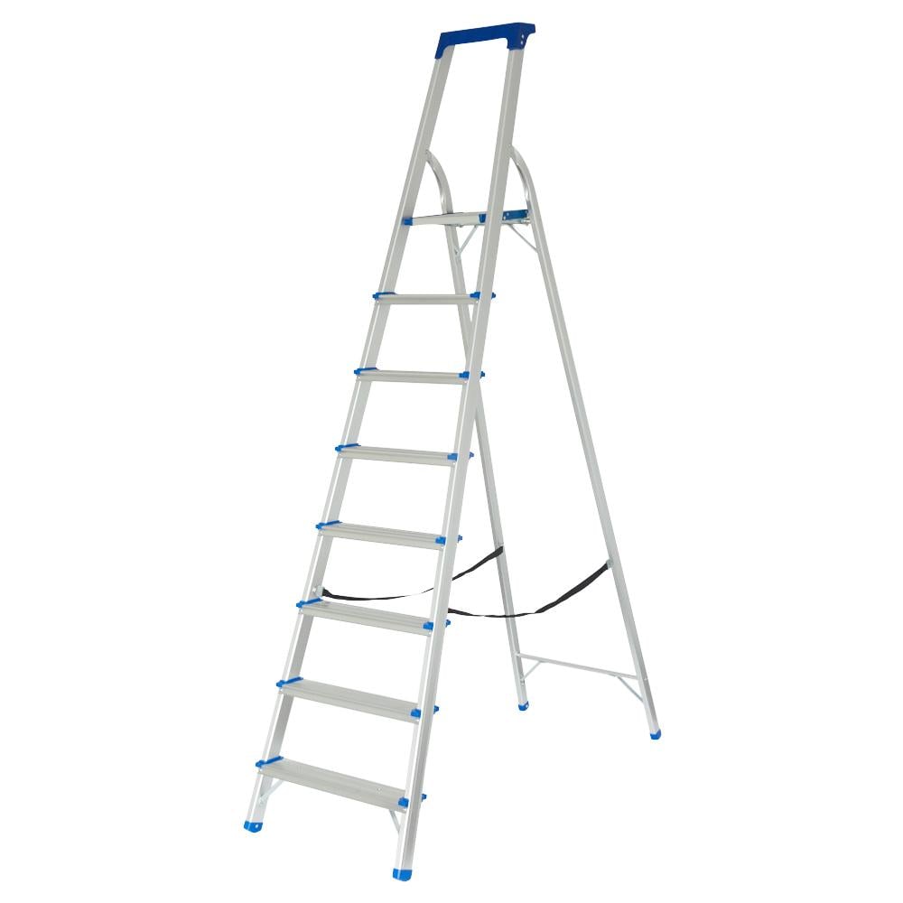 Стремянка алюминиевая Sigma 8 ступеней 2,22м (5036664) - фото 1