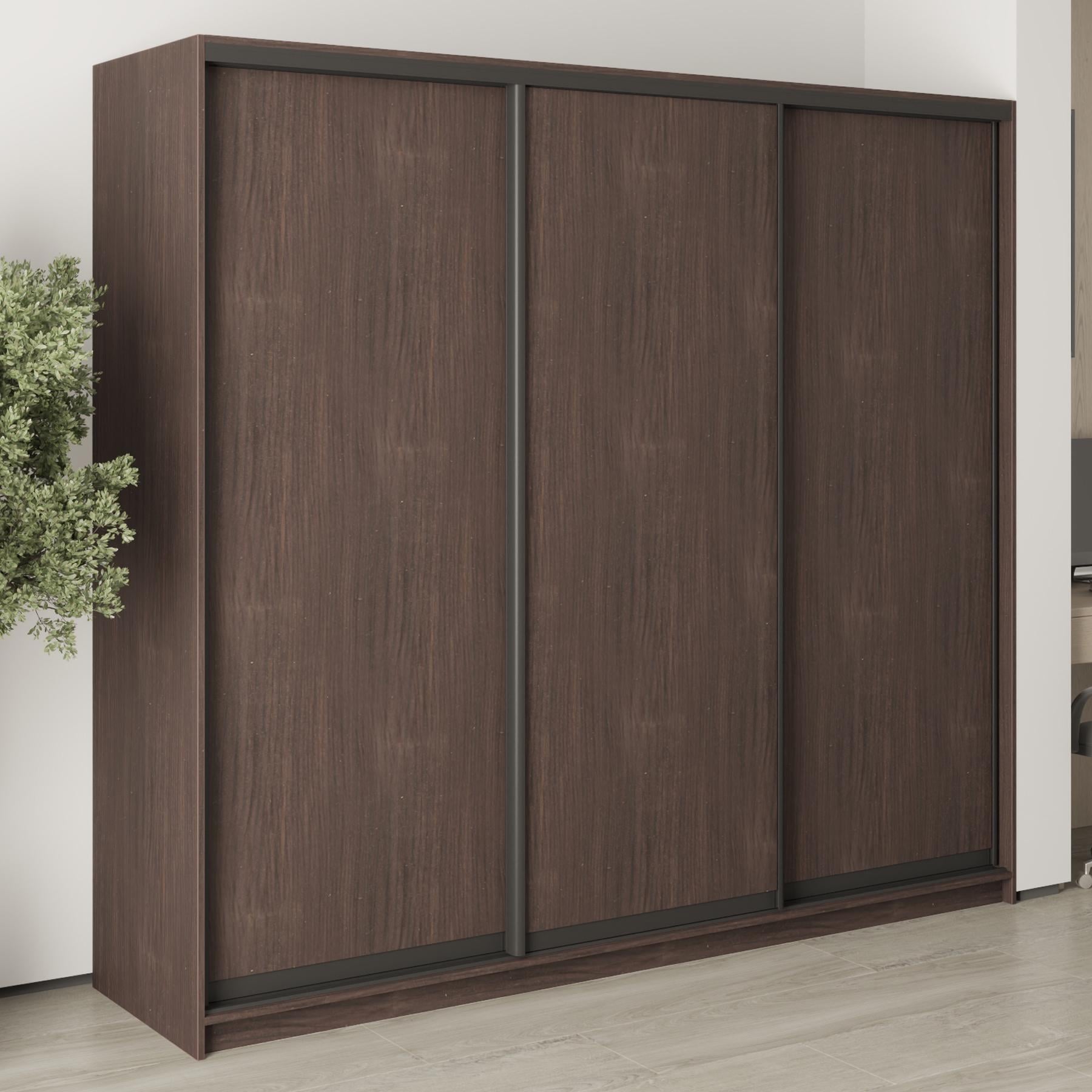 Шкаф-купе трехдверный MebelStar Стандарт BG 3ДСП 230x60x210 см Дуб ристрето (MBS-8303)
