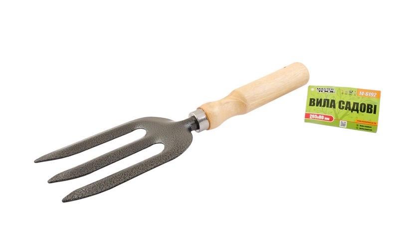 Вилка садовая MASTERTOOL с деревянной ручкой 265x80 мм (14-6192) Вилка садовая MASTERTOOL с деревянной ручкой 265x80 мм (14-6192)