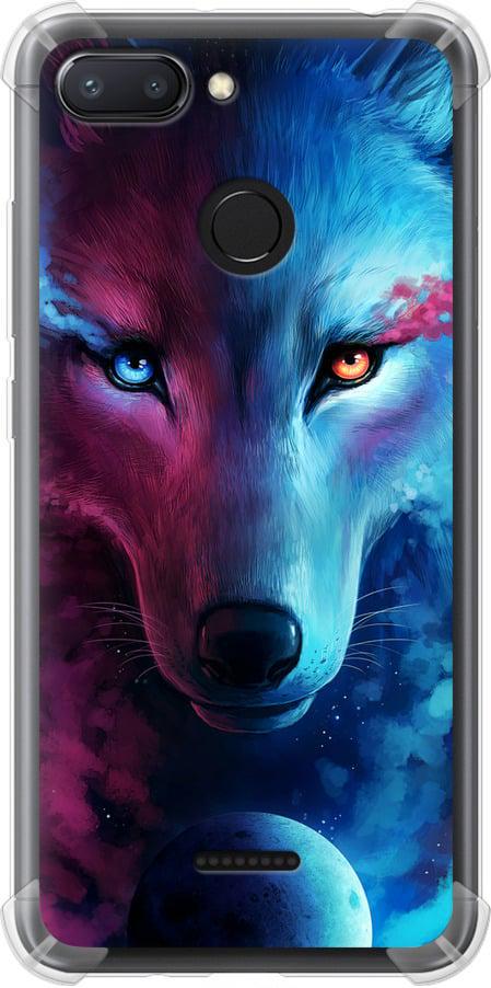 Чехол на Xiaomi Redmi 6 Арт-волк (3999sp-1521-42517)