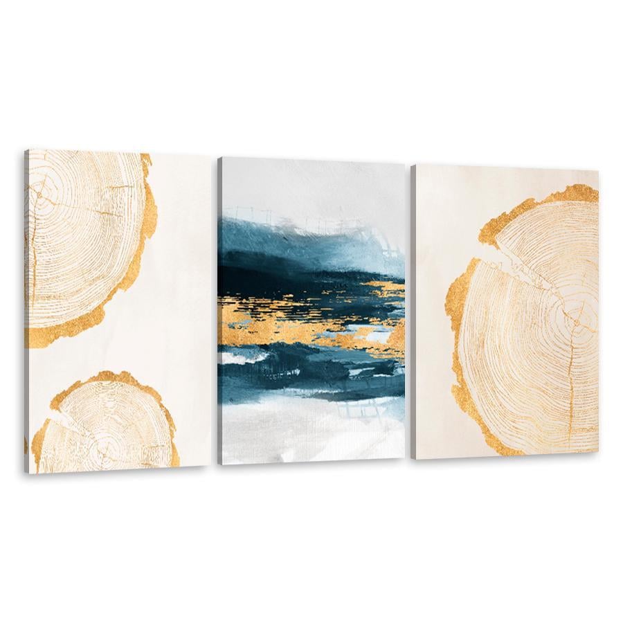 Картина на полотні Абстракція золотий пил 156x67 см (V56-3_L)