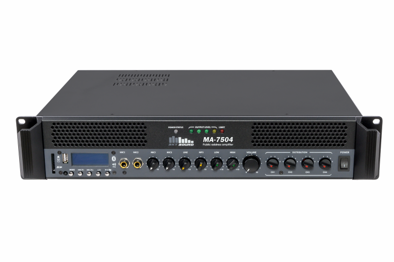 Трансляційний підсилювач потужності Sky Sound MA-7504Z 500 W - фото 2 Трансляційний підсилювач потужності Sky Sound MA-7504Z 500 W - фото 2