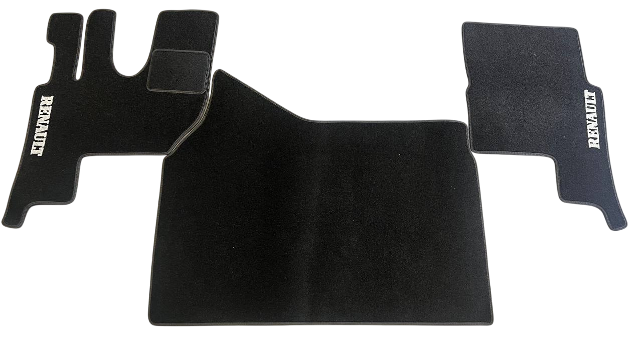 Килимки в салон ворсові для Renault T-Truck 2013 рівна підлога 5 шт. Чорний (27327364)