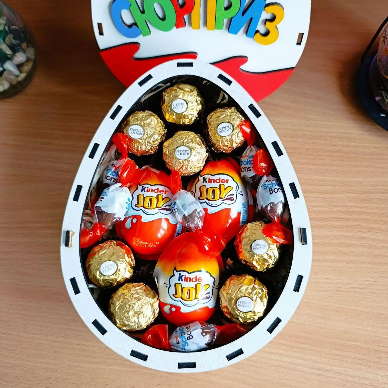 Бокс Kinder со сладостями для девушки/ребенка на празник/день рождения/8 марта (ar17)