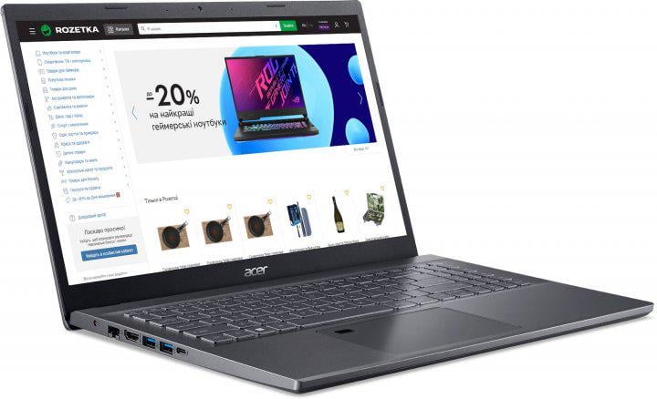 Ноутбук Acer Aspire 5 A515-47-R1U4 NXK86EX00R AMD Ryzen 5 5625U 4,3 GHz16/512 GB 15,6" Gray - фото 2