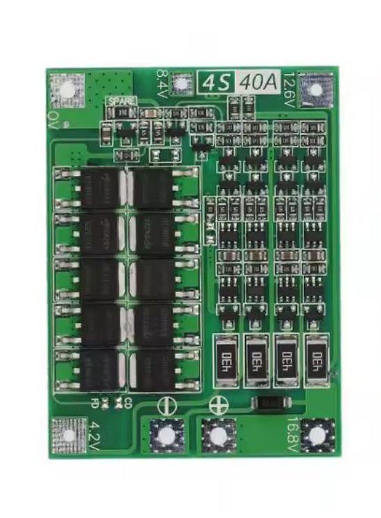 Плата защиты BMS 4S 40A 16,8V для Li-Ion аккумуляторов с балансировкой Плата защиты BMS 4S 40A 16,8V для Li-Ion аккумуляторов с балансировкой