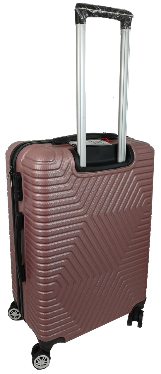 Валіза на колесах пластикова GD Polo середня 70 л Пудра - фото 4 Валіза на колесах пластикова GD Polo середня 70 л Пудра - фото 4