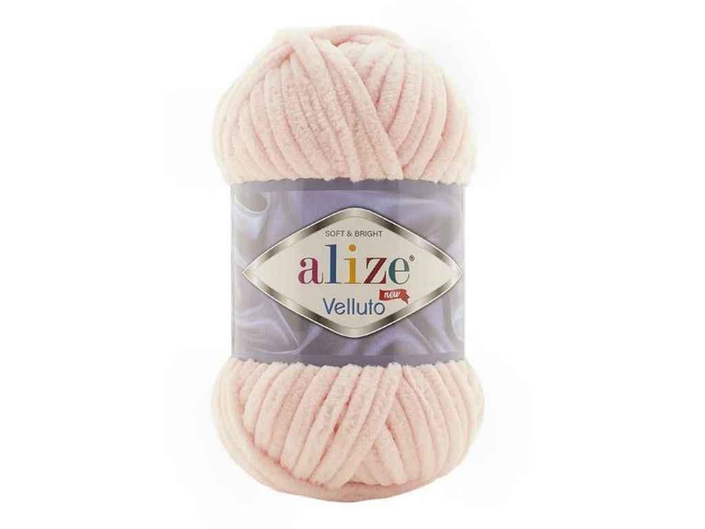 Пряжа Alize Velluto 100% микрополиэстер 100 г 68 м 5 шт. цвет 340 Пудра (969578)