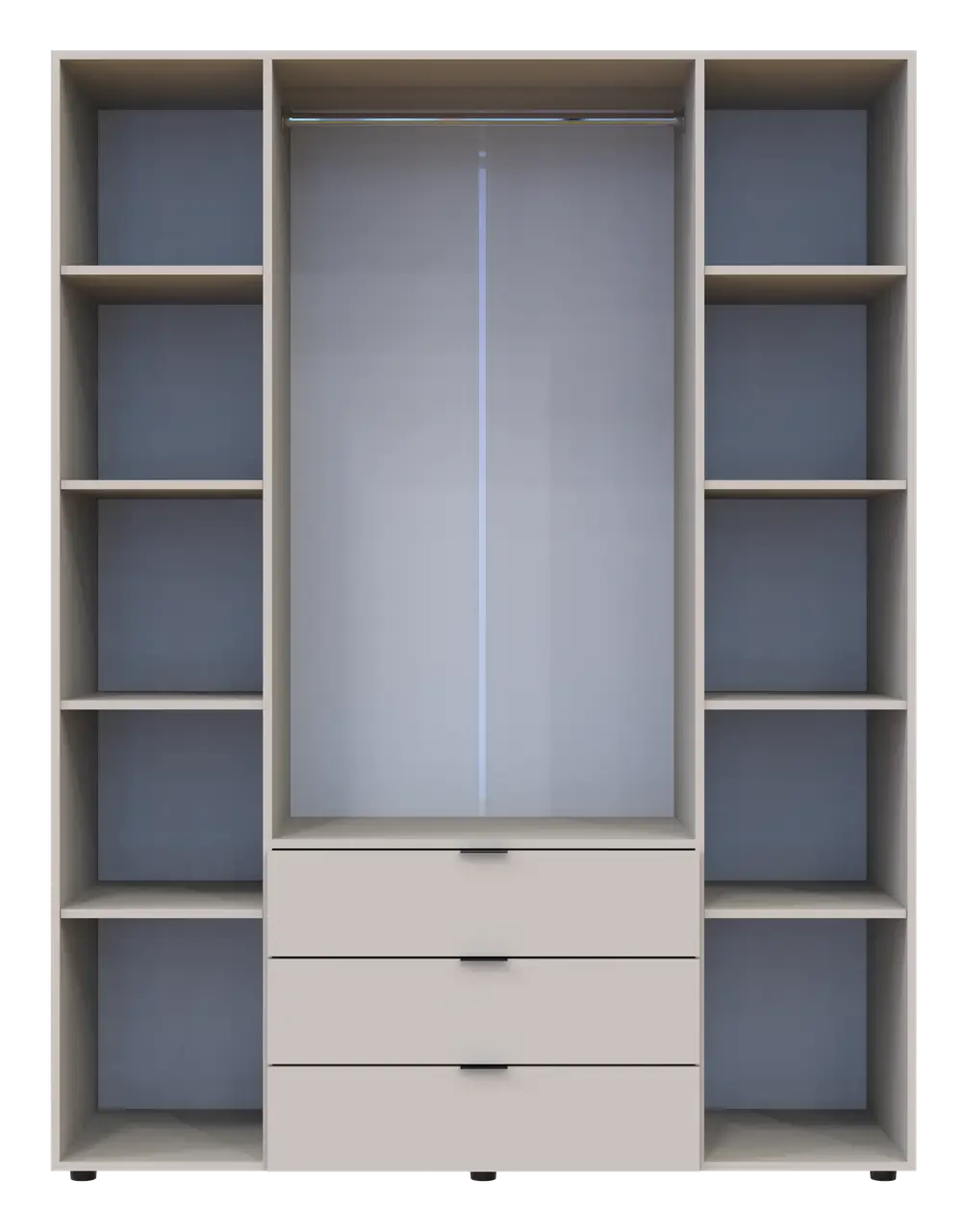 Распашной шкаф для одежды Doros Гелар 4 ДСП 155х49,5х203,4 см Кашемир (80737634) - фото 5