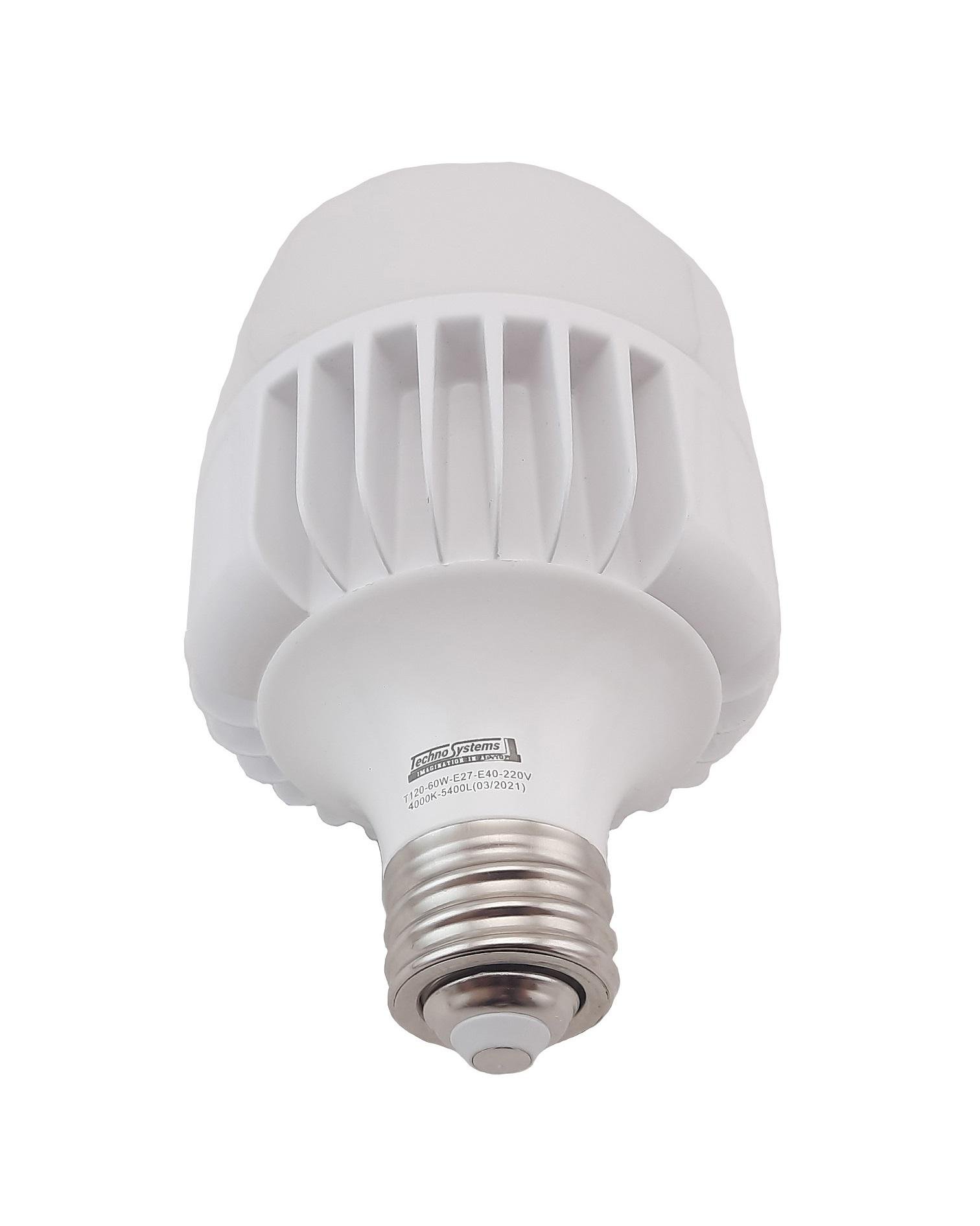 Лампа світлодіодна TechnoSystems LED Bulb T120 60Вт E27/E40 4000К 5400Лм ICCD TNSy5000512 - фото 2