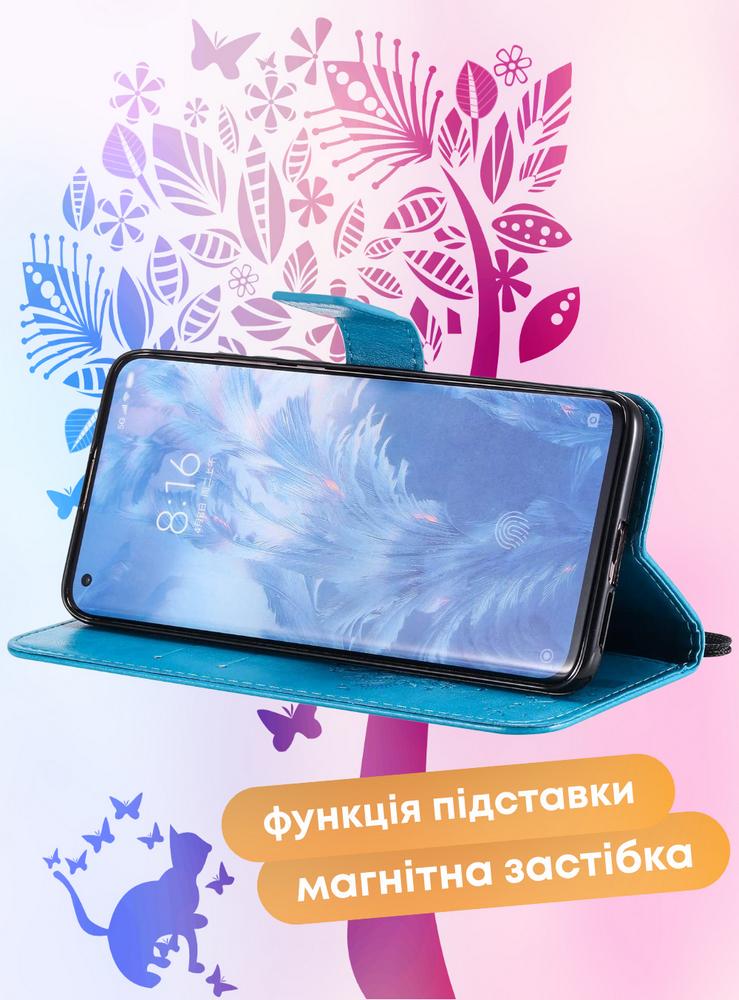 Чохол для Realme 8 (малюнок кіт та дерево) Lilac (23759-3B) - фото 7