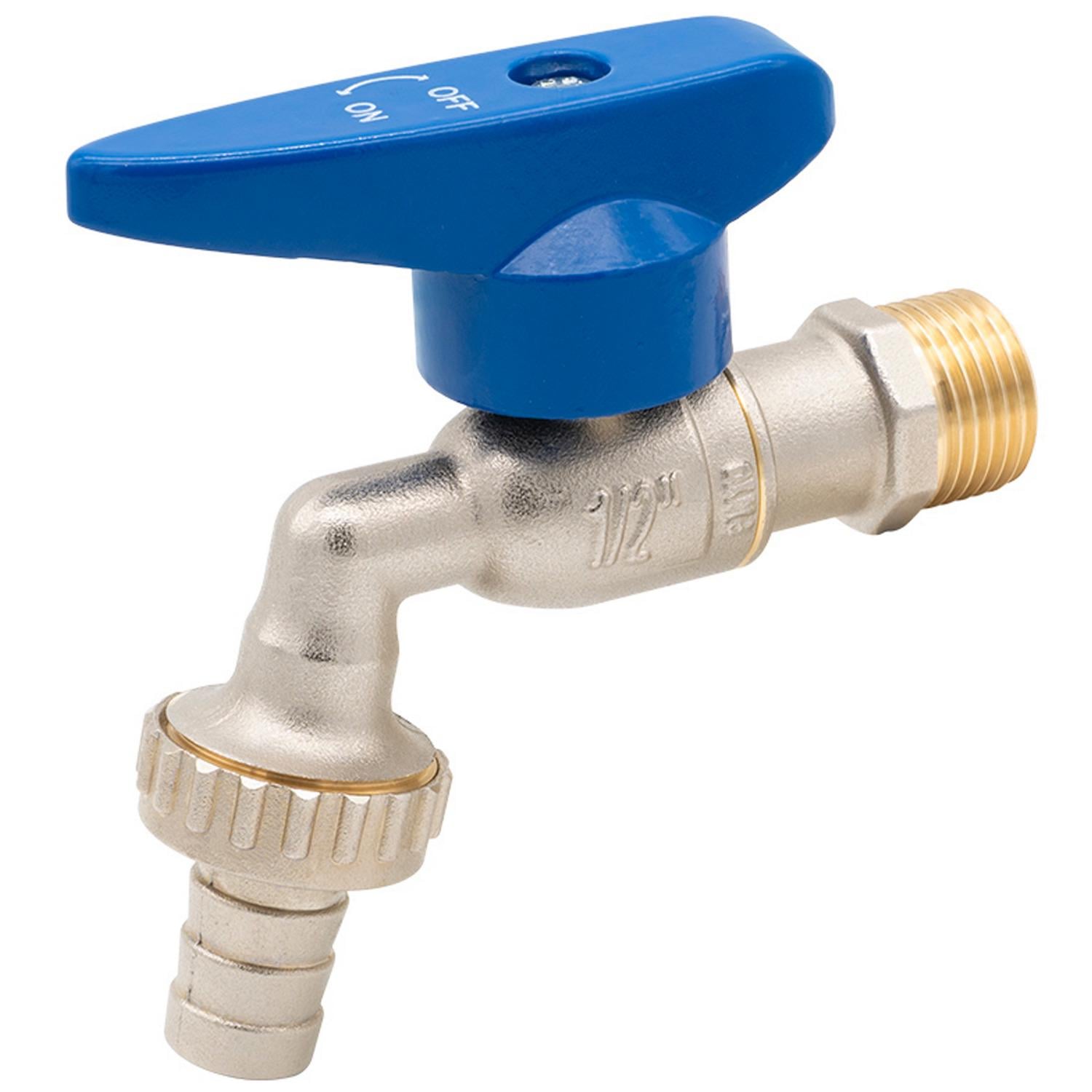Кран шаровой поливочный ICMA №598 5 шт. 89598AD1248215 1/2" зв-штуцер (253386)