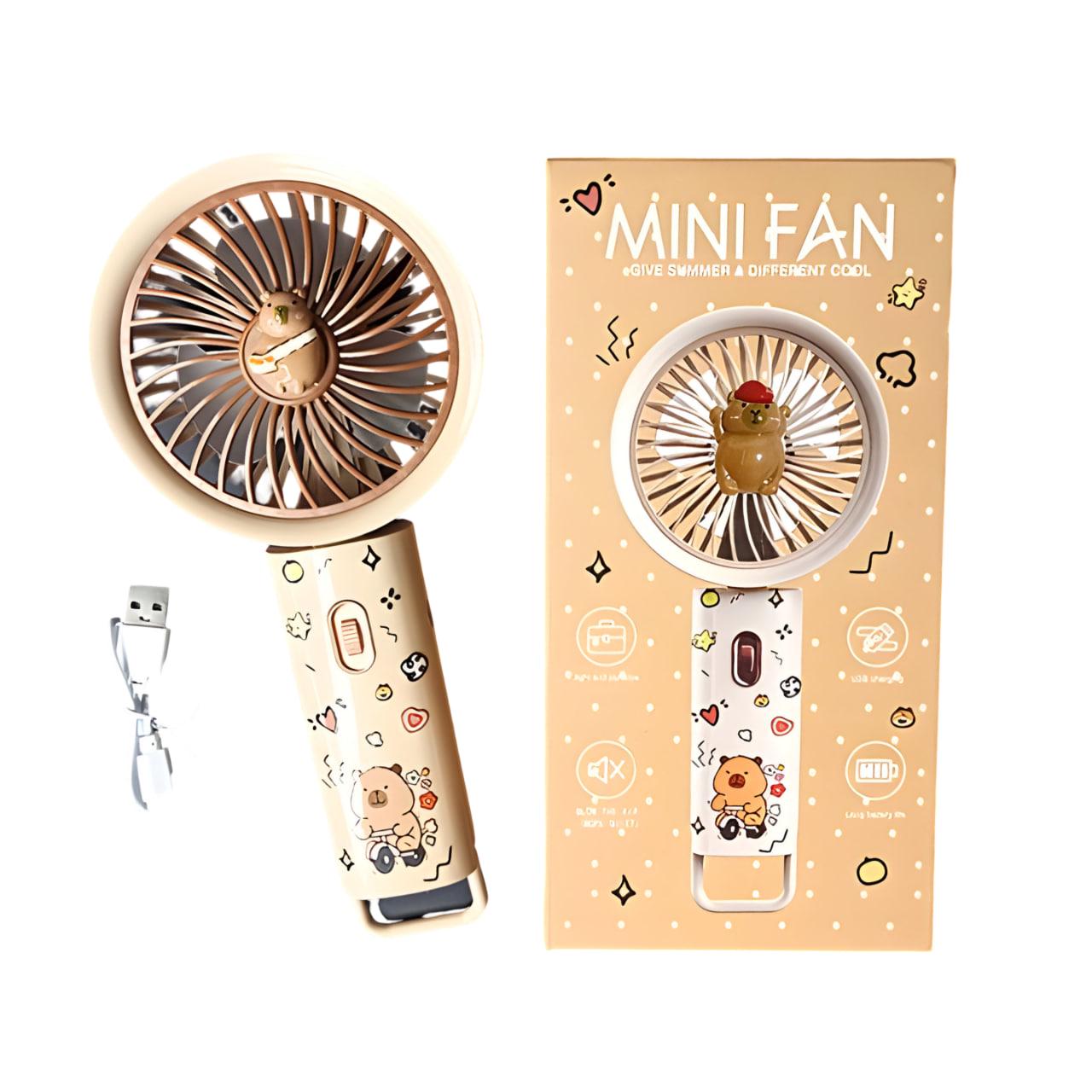 Детский вентилятор Капибара Бежевый (SD-05) - фото 3