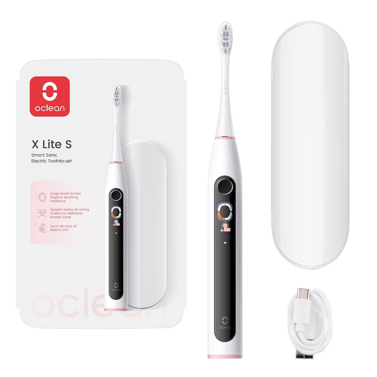 Електрична зубна щітка Oclean X Lite Set Grey (00-00118093)