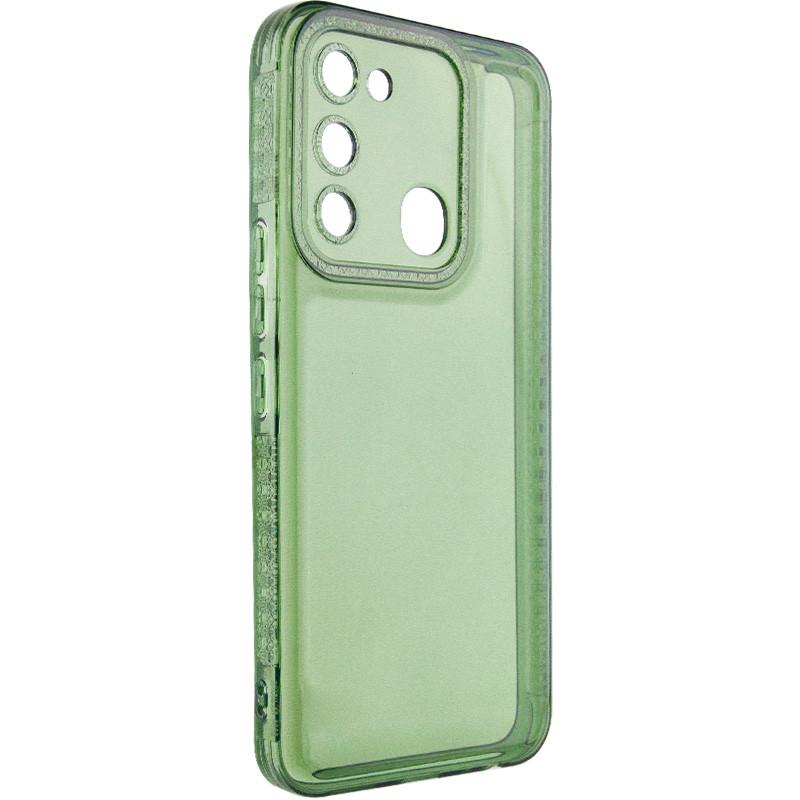Противоударный чехол TPU Starfall Clear для TECNO Spark 8C Зеленый