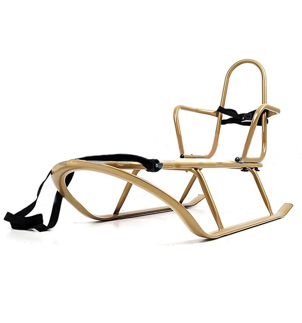 Санки Piccolino Xdrive со спинкой Золотой