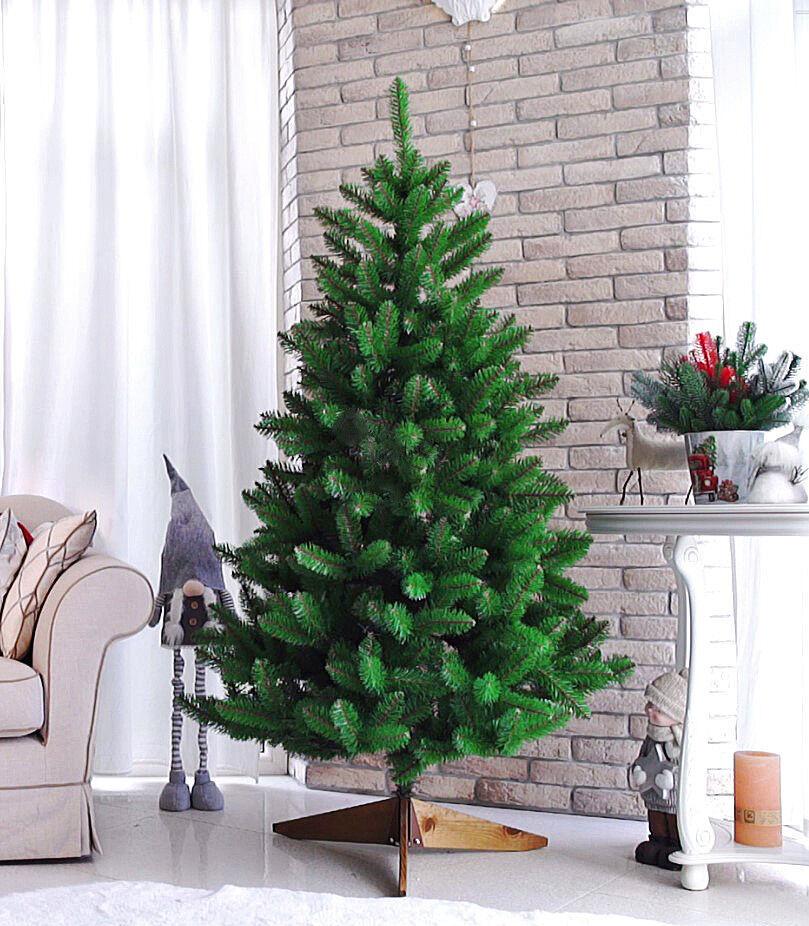 Штучна ялинка HVOYA на дерев’яній підставці 180 см Зелений (300/1/180/G) - фото 3