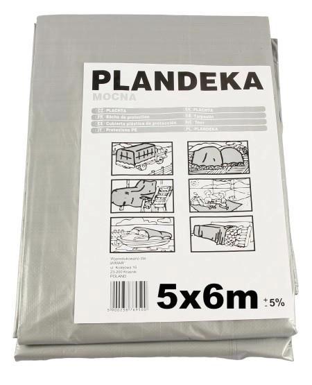 Тент PLANDEKA Wimar защитный тарпаулин 110 г/м² 5x6 м - фото 3