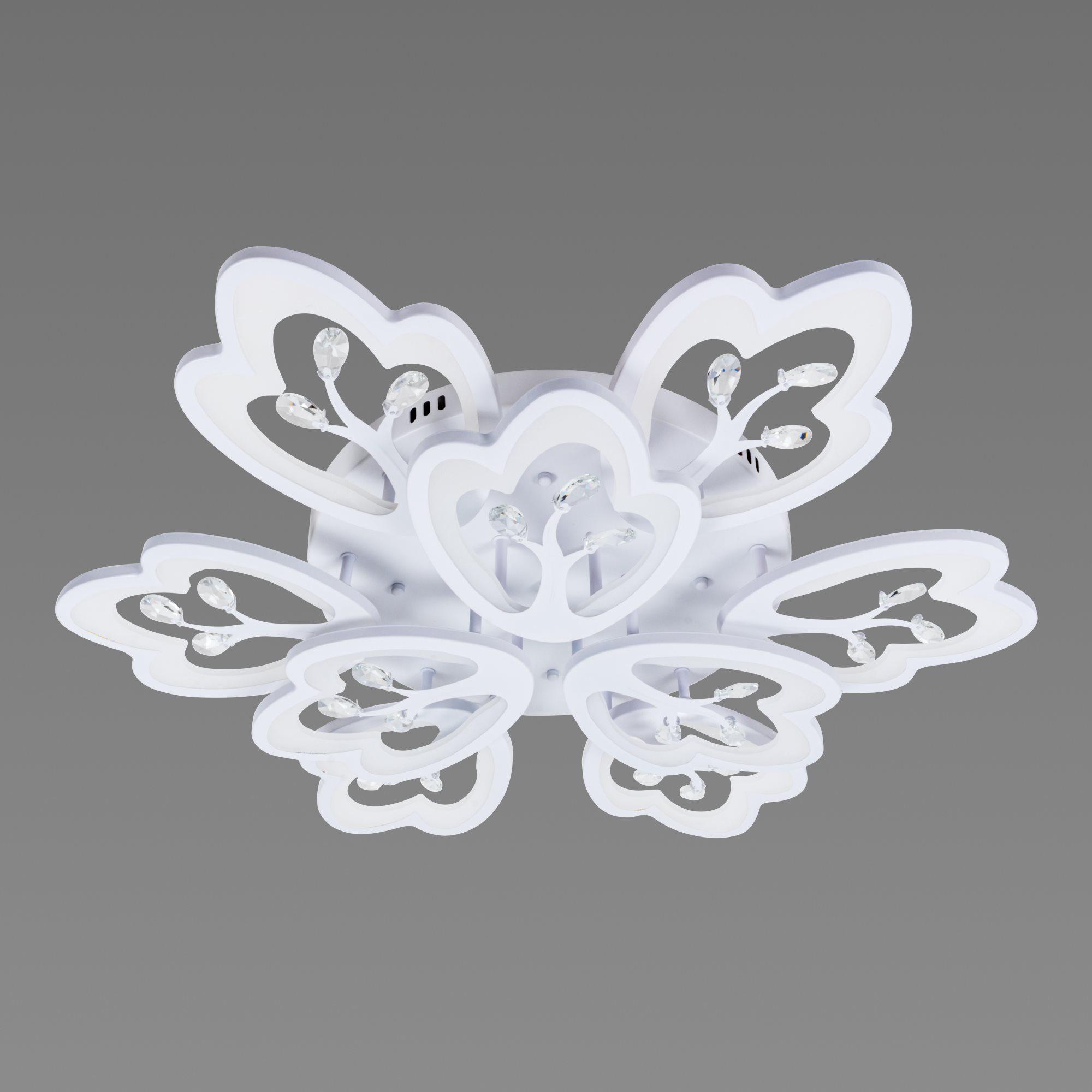 Люстра светодиодная акриловая Sirius 6170-9 WT 122W