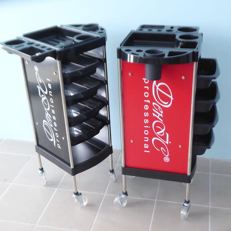 Візок перукарський під'їздне місце майстра ДенІС professional "Чебурашка +" Червоний (1453070717) - фото 5