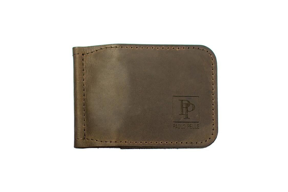 Зажим для денег Clip Marrone Paolo Pelle me0001-Marrone (pelle-10009)