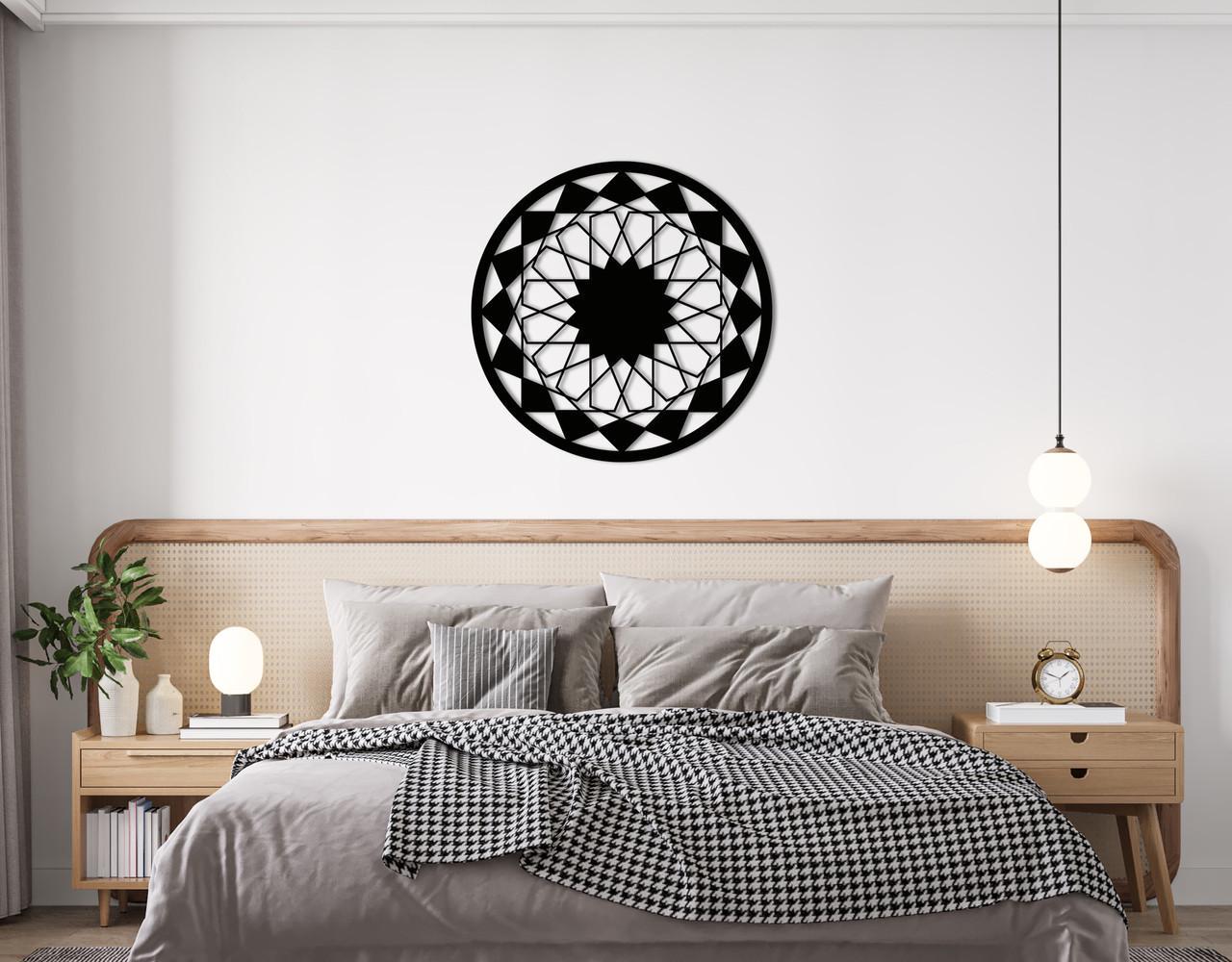 Декоративное панно на стену Upwood Decor Circle-056 36 80х80 см Black (1580341680)