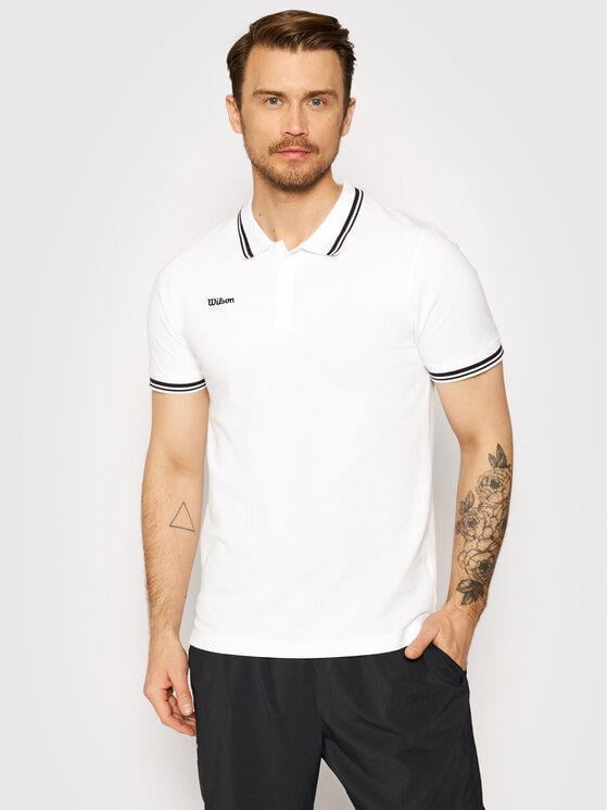 Поло мужское Wilson TEAM II COTTON POLO S Белый (WRA794301 S) Поло мужское Wilson TEAM II COTTON POLO S Белый (WRA794301 S)