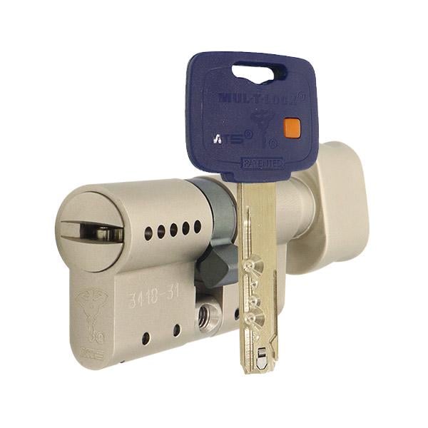 Циліндр Mul-T-Lock MTL800/MT5 MOD 80T 40x40T модульний Нікель сатин (22658) - фото 1