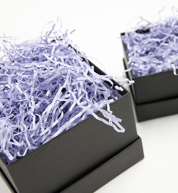 Наполнитель для подарочных коробок 50 г светло-лавандовый