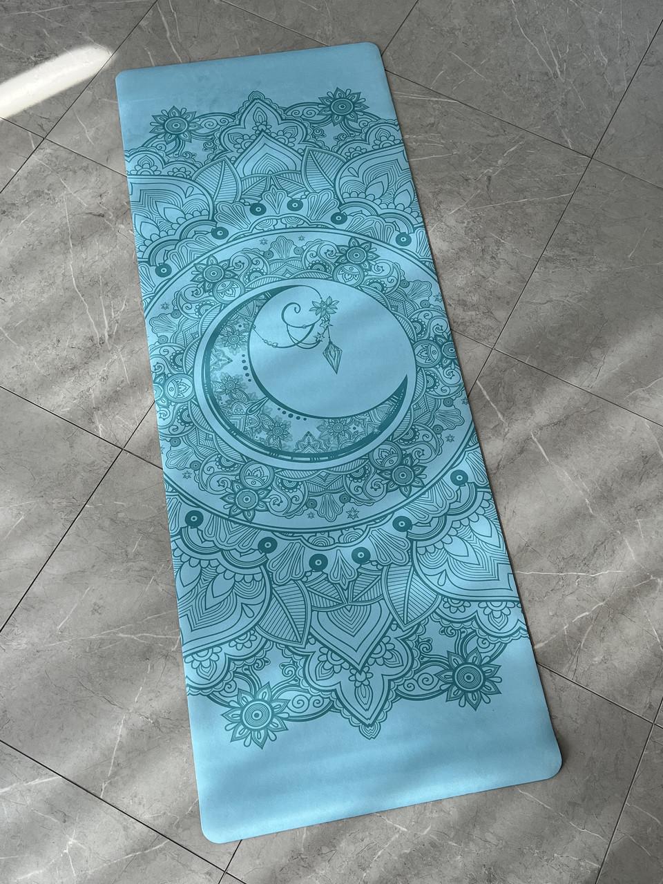 Коврик для йоги Lita Mandala SU Yoga mat замшевый/каучуковый 183х68х0,3 см (13510837)