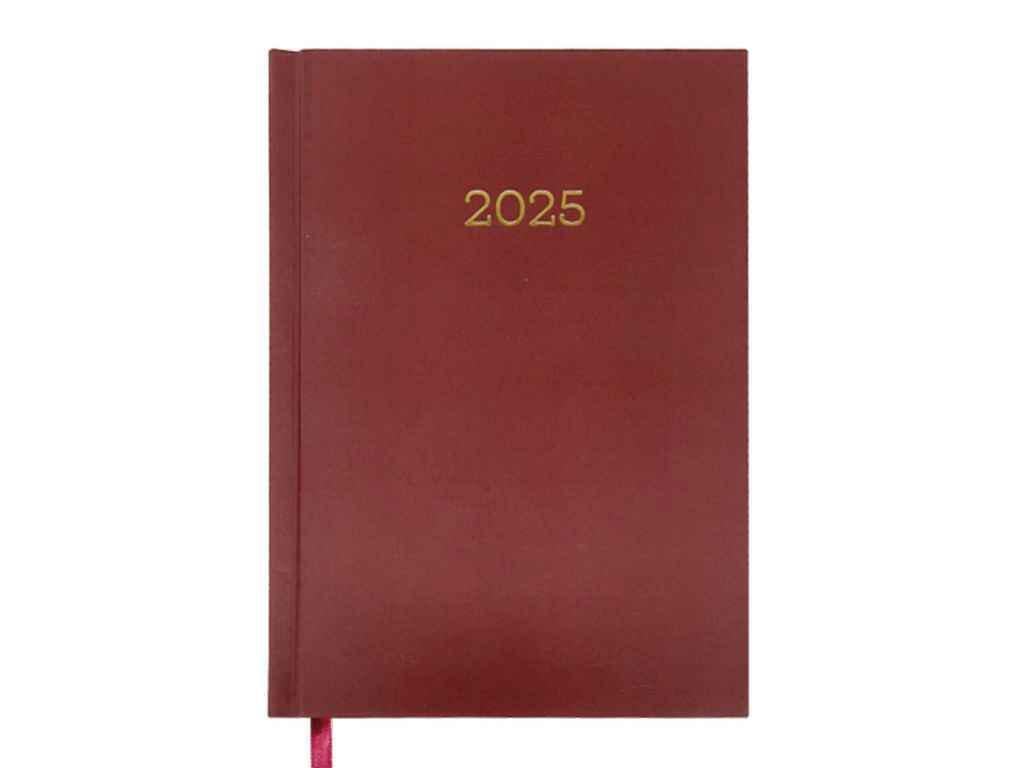 Блокнот Buromax А5 2025 MONOCHROME Бордовый (BM.2749-02)