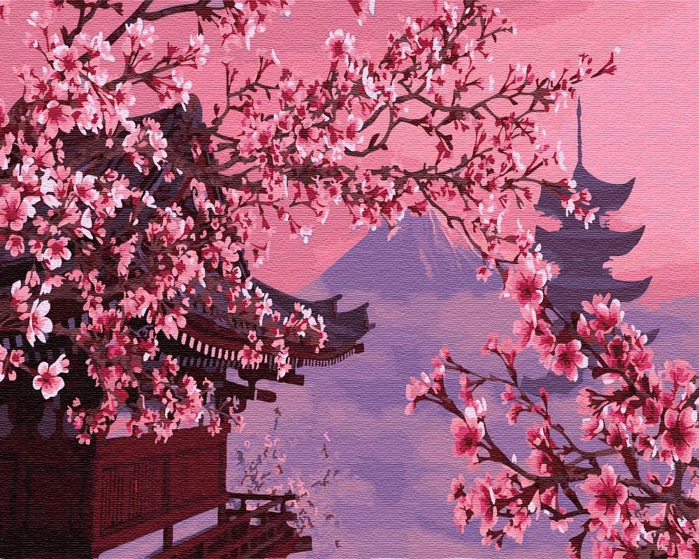Картина по номерам Brushme GX4748 Сакура в Японии 40x50 см (1372643725)