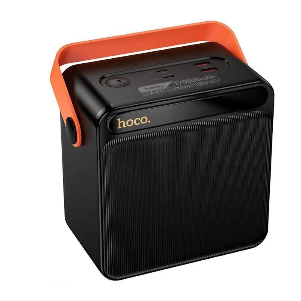 Повербанк для ноутбука Hoco DB101A Zeus 2хType-C/2xUSB с фонариком 120000 mAh 65W Черный (36972837)