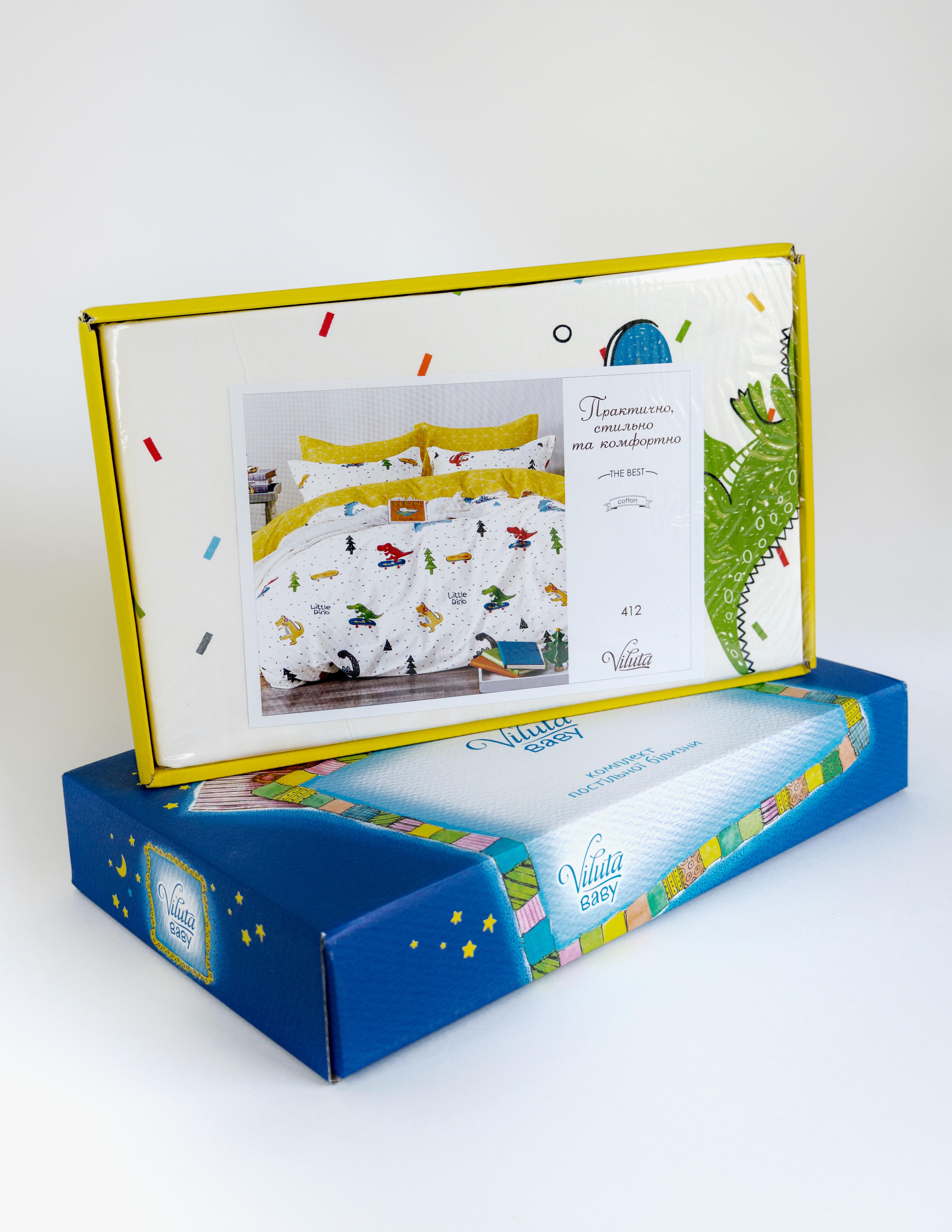 Детское постельное белье Viluta Дино в кроватку Сатин (589585)