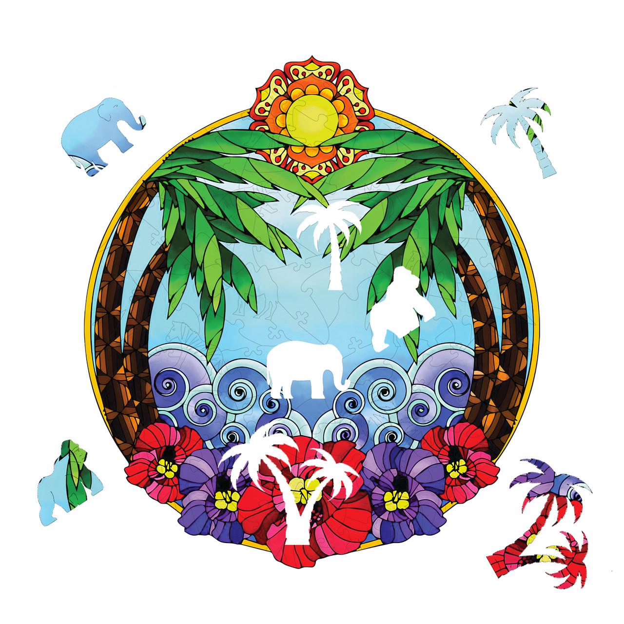 Пазл дерев'яний Тропічні спогади А2 (847-3) - фото 2 Пазл дерев'яний Тропічні спогади А2 (847-3) - фото 2