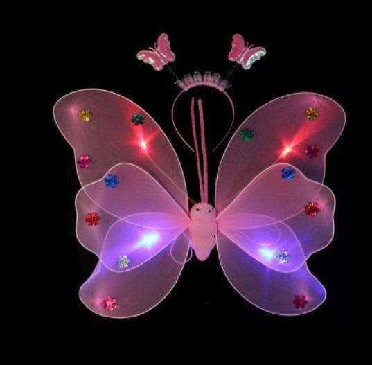 Вбрання карнавальне світиться метелик 14114 Рожевий (4691787) - фото 2 Вбрання карнавальне світиться метелик 14114 Рожевий (4691787) - фото 2