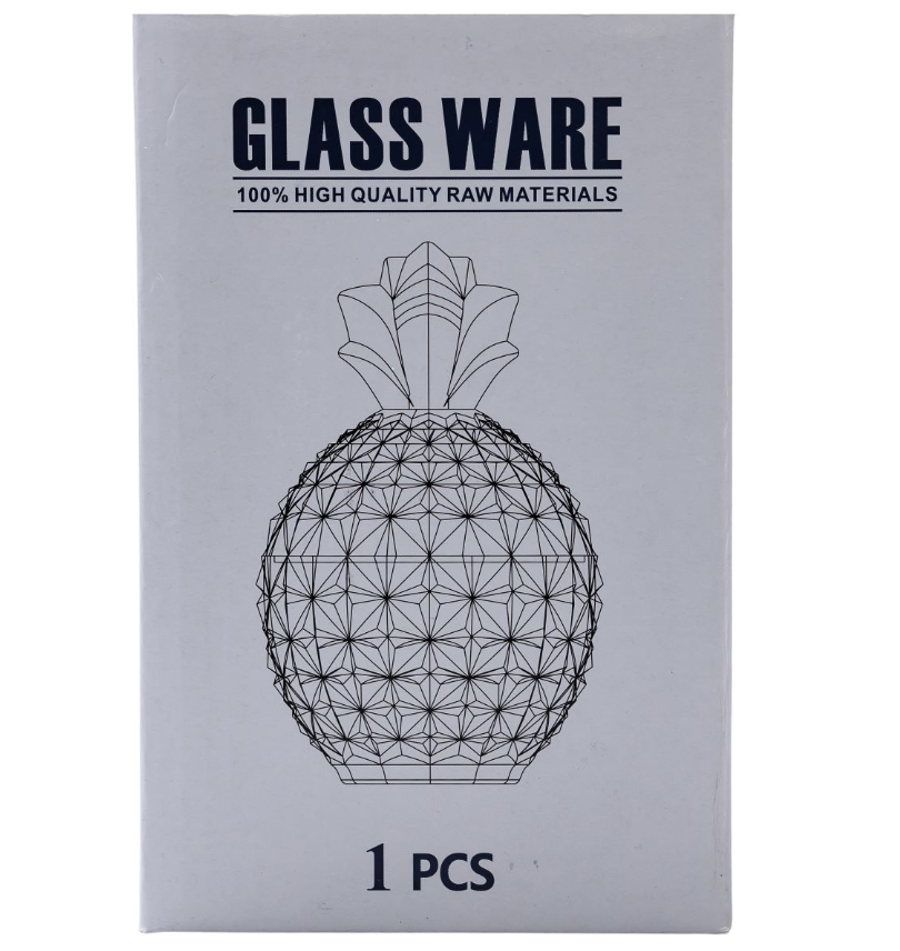 Цукерниця скляна Ананас із кришталевого скла з кришкою (HP-4-112) - фото 5 Цукерниця скляна Ананас із кришталевого скла з кришкою (HP-4-112) - фото 5