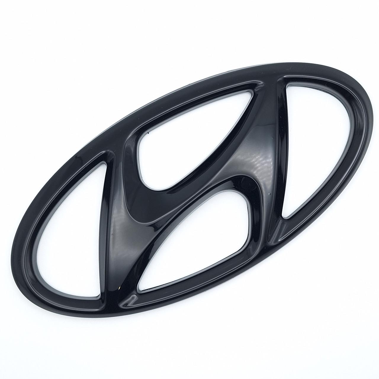 Эмблема Hyundai 180х88 мм Черный глянцевый (2390757755)