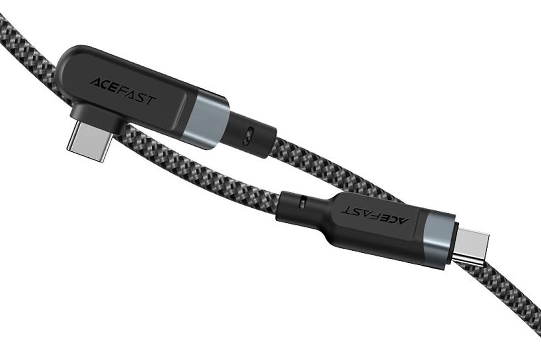 Кабель для зарядки смартфона ACEFAST C5-03 Type-C-Type-C 5 A 2 м Чорний/Сірий (206266)