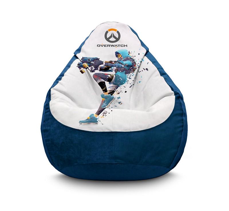 Кресло мешок iPuff Overwatch Tracer XL 80x110 см Синий
