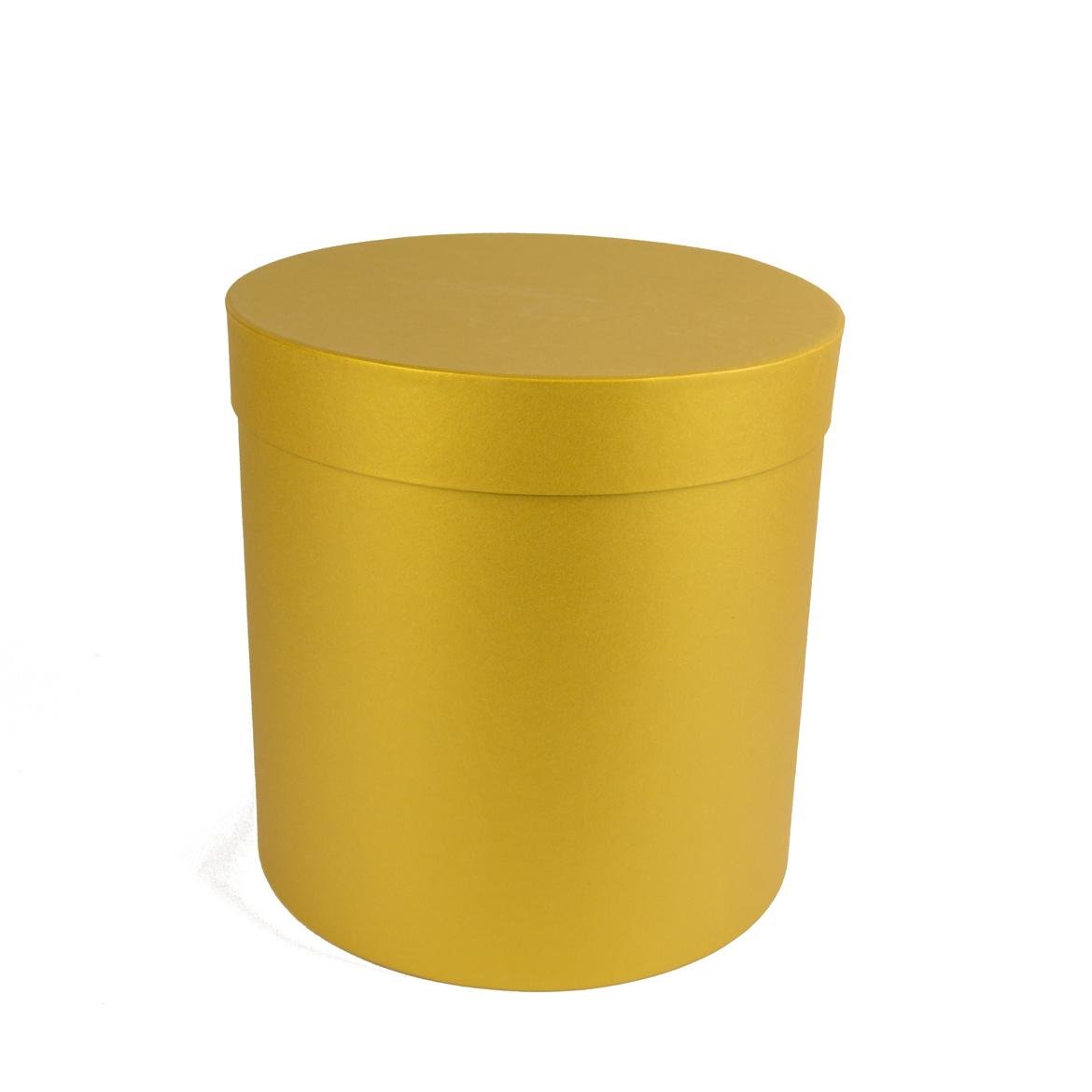 Коробка Perfectbox цилиндрическая перламутровая 21х20х20 см Золотой (2120в8) - фото 1 Коробка Perfectbox цилиндрическая перламутровая 21х20х20 см Золотой (2120в8) - фото 1