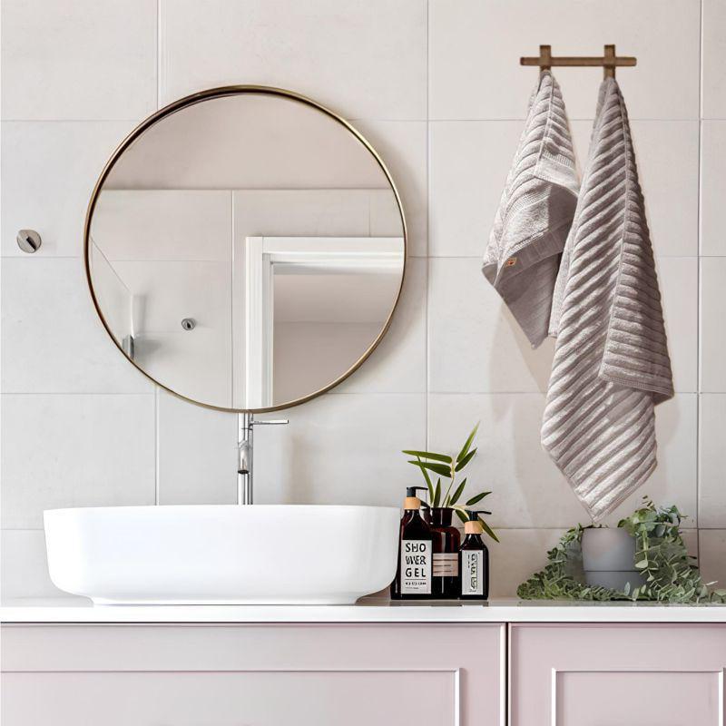 Набір рушників для ванної Lovely Svi Oxford Stripe жаккард 2 шт. 70х140/50х90 см Сіро-бежевий (351124) - фото 4