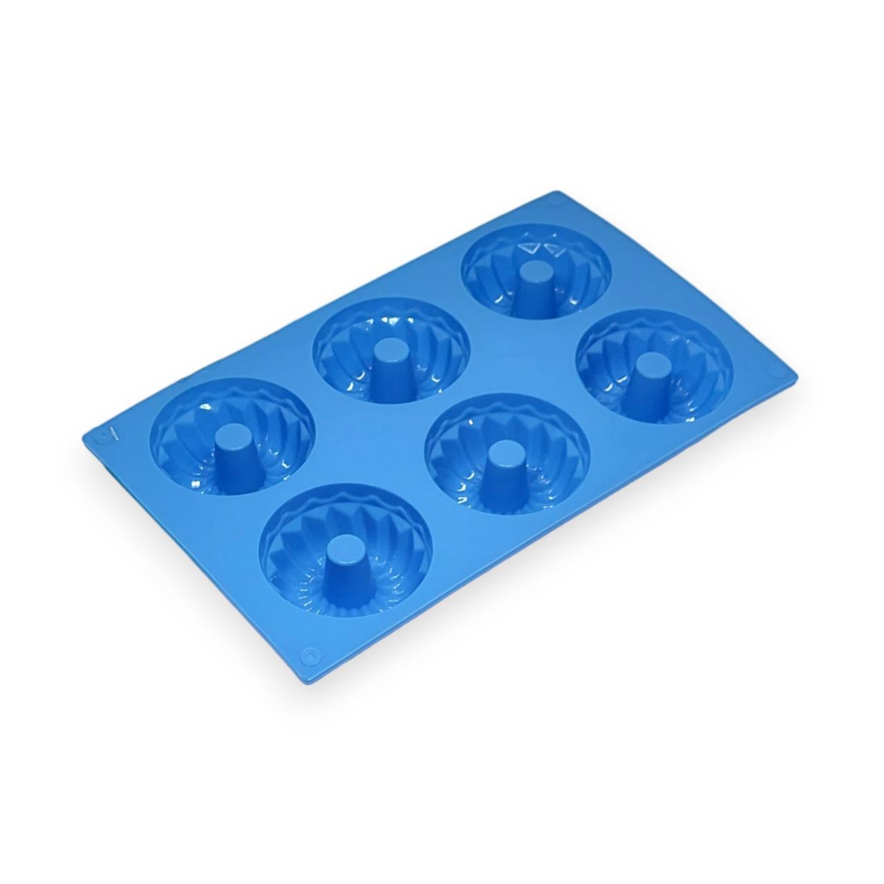 Форма для маффінів із втулкою Profsil 6в1 силіконова Блакитний (204701-бла) - фото 3 Форма для маффінів із втулкою Profsil 6в1 силіконова Блакитний (204701-бла) - фото 3