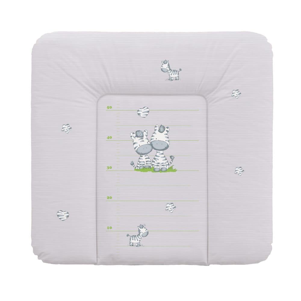 Матрац повивальний Cebababy Basic line W-144-002-260 Зебра 75x72 см Сірий