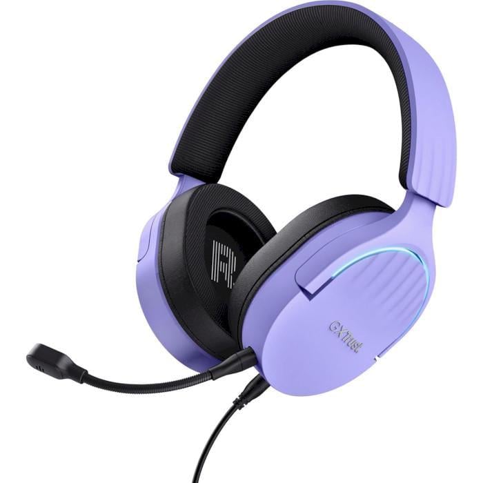 Наушники геймерские с микрофоном Trust GXT 490 FAYZO USB-A Фиолетовый (25303_TRUST)