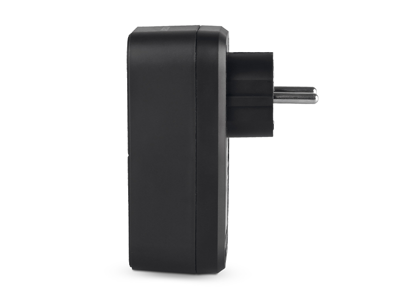 Адаптер сетевой Oncord 1п 2,4 A 2 USB/USB-C с заземлением Черный (VF-AD1G2U1C-B) - фото 6